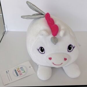 Pegasus w/Wings PLUSH Animal Adventure toy 9" White Stuffed Animal NWT